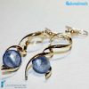 Orecchini Torciglione pendenti in vetro di Murano - La Fondazione snc - EARRINGSC0023