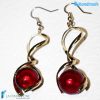 Orecchini Torciglione pendenti in vetro di Murano - La Fondazione snc - EARRINGSC0023