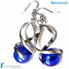 Orecchini Torciglione pendenti in vetro di Murano - La Fondazione snc - EARRINGSC0023