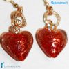 Orecchini Valentino pendenti in vetro di Murano - La Fondazione snc - EARRINGSC0033