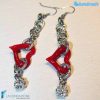 Orecchini Cuore Catenato in vetro di Murano - La Fondazione snc - EARRINGSC0046
