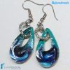 Orecchini Goccina Acqua in vetro di Murano - La Fondazione snc - EARRINGSC0048