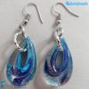 Orecchini Goccina Acqua in vetro di Murano - La Fondazione snc - EARRINGSC0048