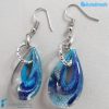 Orecchini Goccina Acqua in vetro di Murano - La Fondazione snc - EARRINGSC0048