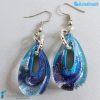 Orecchini Goccina Acqua in vetro di Murano - La Fondazione snc - EARRINGSC0048
