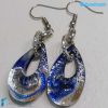 Orecchini Goccina Acqua in vetro di Murano - La Fondazione snc - EARRINGSC0048