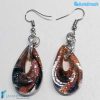 Orecchini Goccina Terra in vetro di Murano - La Fondazione snc - EARRINGSC0050