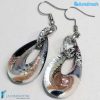 Orecchini Goccina Terra in vetro di Murano - La Fondazione snc - EARRINGSC0050