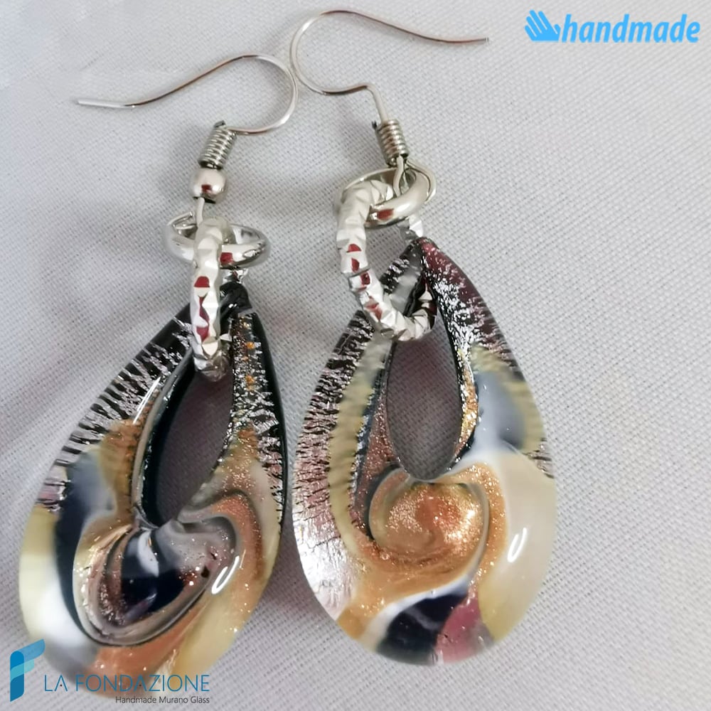 Orecchini Madi Laguna Luce con Quarzi Idrotermali Blu 3907400