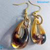 Orecchini Goccina Terra in vetro di Murano - La Fondazione snc - EARRINGSC0050