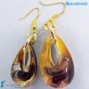 Orecchini Goccina Terra in vetro di Murano - La Fondazione snc - EARRINGSC0050