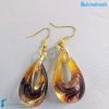 Orecchini Goccina Terra in vetro di Murano - La Fondazione snc - EARRINGSC0050