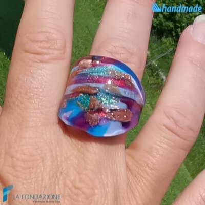 Heart Chakra Manipura set with necklace and ring - La Fondazione snc - PARU0054