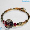 Bracciale Armonico con avventurina in vetro di Murano - La Fondazione snc - BRAC0001