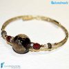 Bracciale Armonico con avventurina in vetro di Murano - La Fondazione snc - BRAC0001