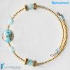 Bracciale Armonico con avventurina in vetro di Murano - La Fondazione snc - BRAC0001