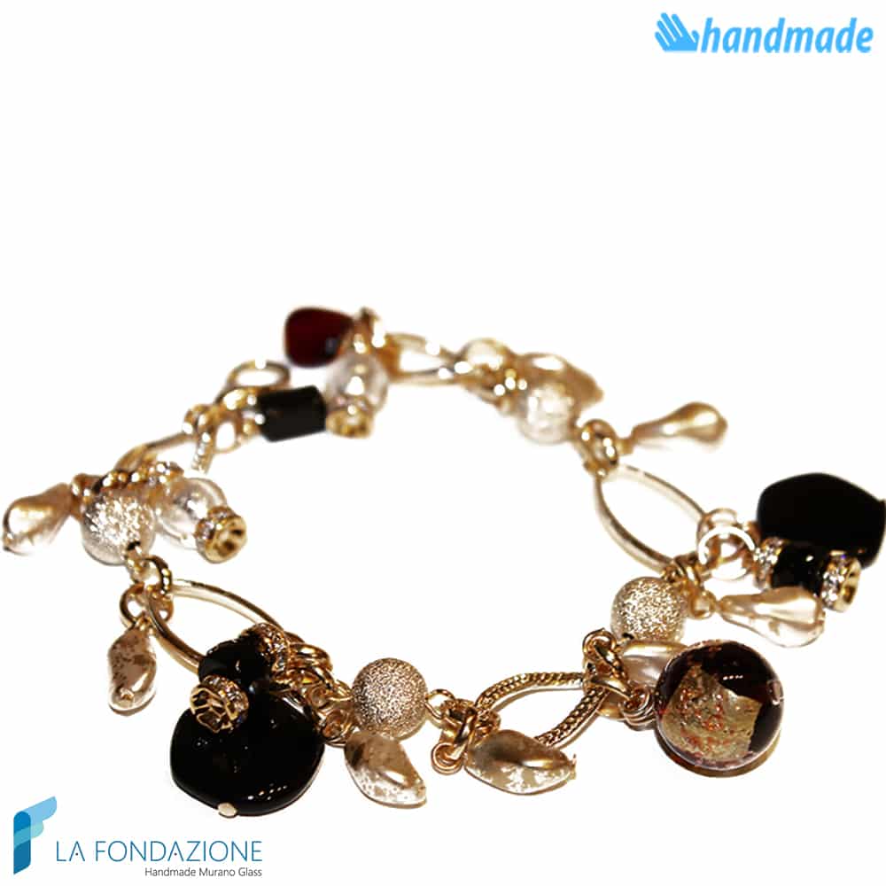 Bracciale Charm Veneziano in vetro di Murano - La Fondazione snc - BRAC0005