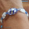Reverse bracelet handmade in Murano glass - La Fondazione snc - BRAC0071