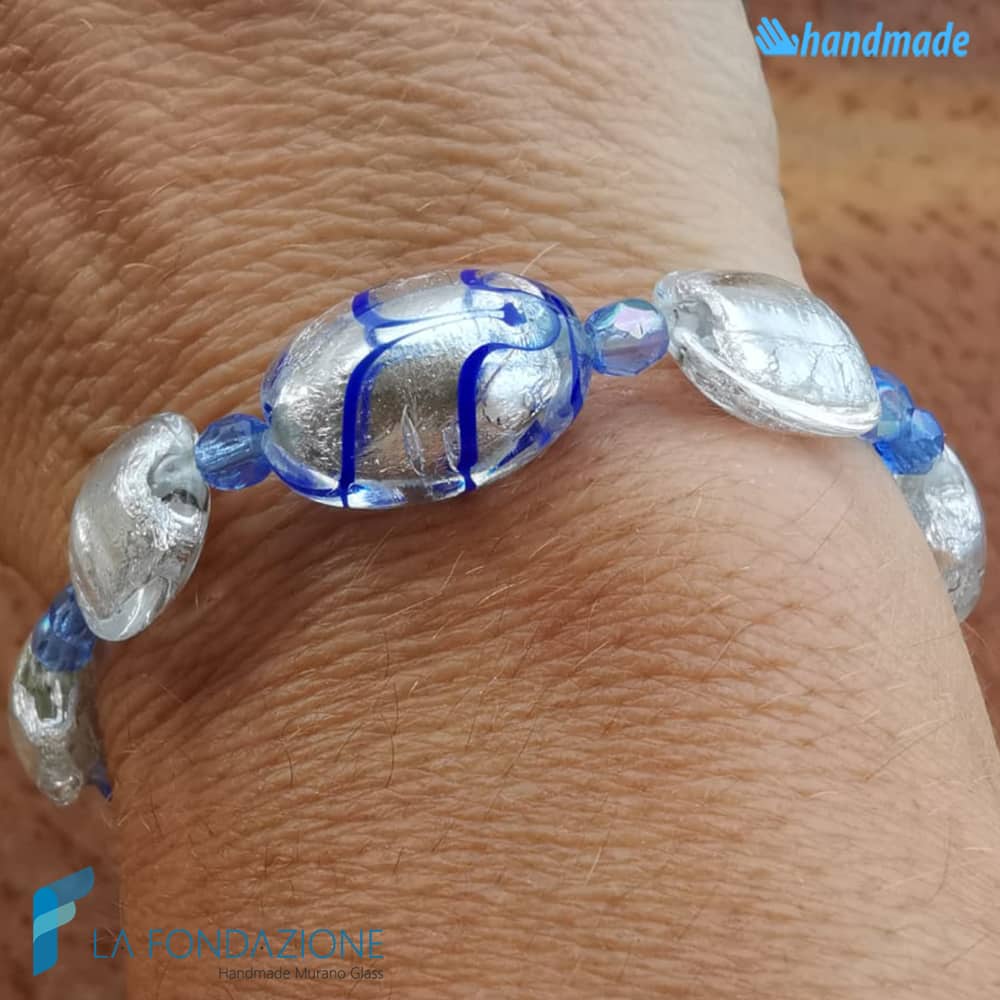 Reverse bracelet handmade in Murano glass - La Fondazione snc - BRAC0071