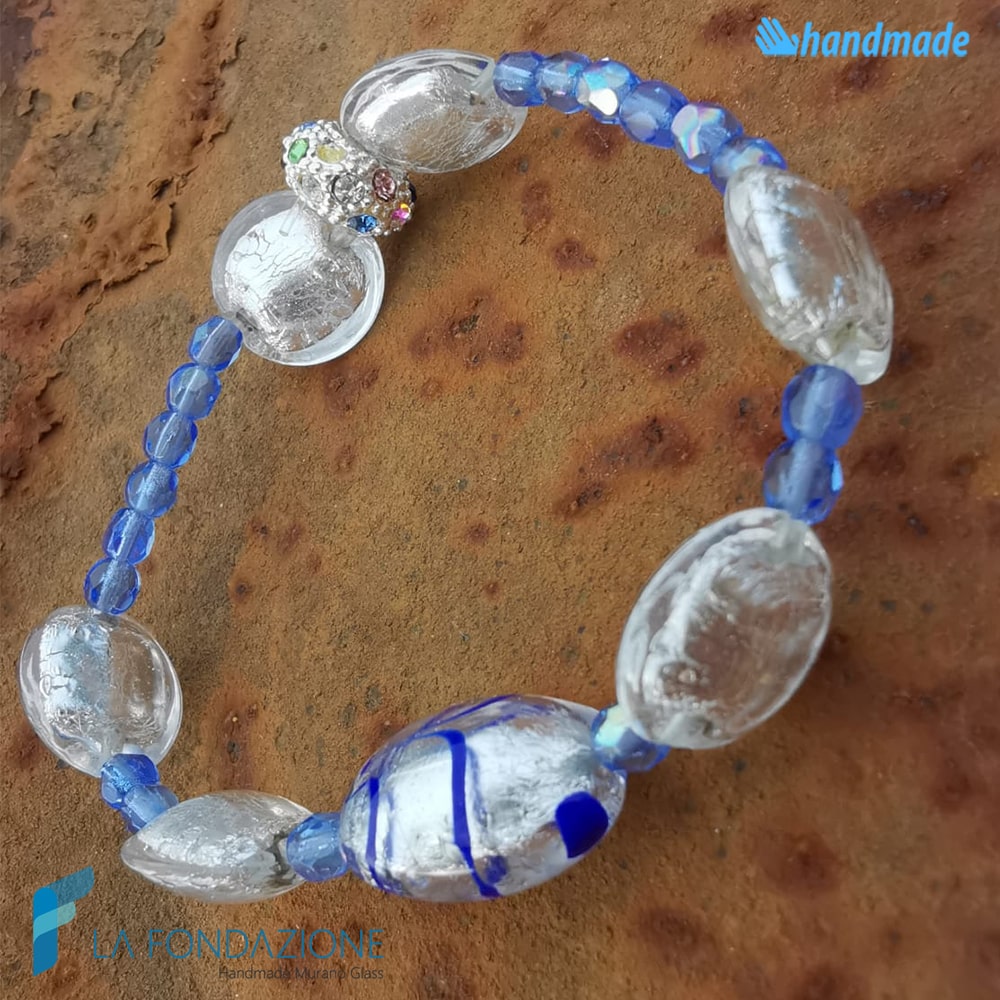 Reverse bracelet handmade in Murano glass - La Fondazione snc - BRAC0071