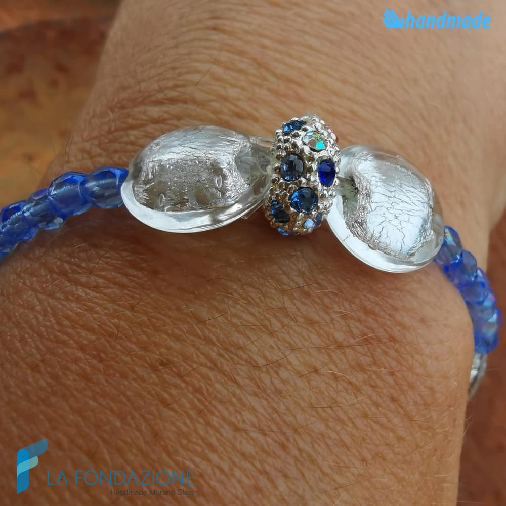 Reverse bracelet handmade in Murano glass - La Fondazione snc - BRAC0071