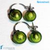 Orecchini Perla Doppia a Lobo in vetro di Murano - La Fondazione snc - EARRINGSC0034