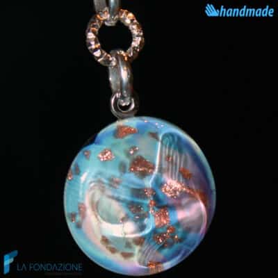 Sea Eye dangle earrings handmade Murano glass - La Fondazione snc - EARRINGSC0038