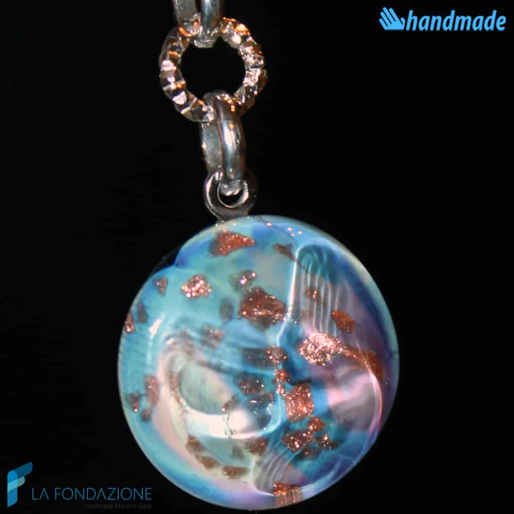 Orecchini Occhio di Mare in vetro di Murano - La Fondazione snc - EARRINGSC0038