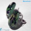 Orecchini Lobo Pavone in vetro di Murano - La Fondazione snc - EARRINGSC0052