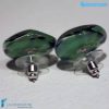 Orecchini Lobo Pavone in vetro di Murano - La Fondazione snc - EARRINGSC0052