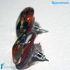 Orecchini Lobo Pavone in vetro di Murano - La Fondazione snc - EARRINGSC0052