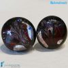 Orecchini Lobo Pavone in vetro di Murano - La Fondazione snc - EARRINGSC0052