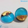 Orecchini Lobo Oro Rotto in vetro di Murano - La Fondazione snc - EARRINGSC0053