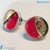 Orecchini Lobo Oro Rotto in vetro di Murano - La Fondazione snc - EARRINGSC0053