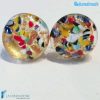 Orecchini Lobo Murrina Rotta Oro in vetro di Murano - La Fondazione snc - EARRINGSC0054