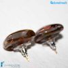 Chalcedony Square Lobe Earrings handmade Murano glass - La Fondazione snc - EARRINGSC0057