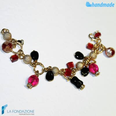 Roxy Charm Bracelet handmade in Murano glass - La Fondazione snc - BRAC0006