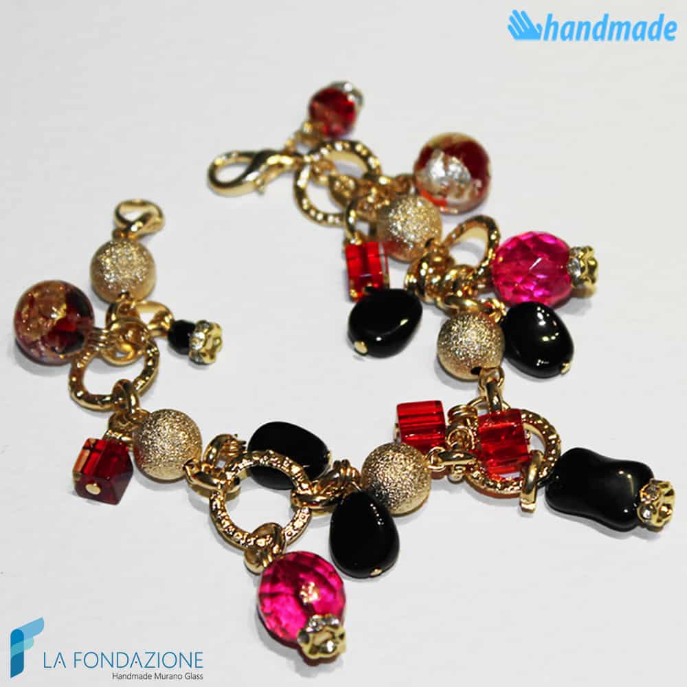 Bracciale Roxy Charm in vetro di Murano - La Fondazione snc - BRAC0006