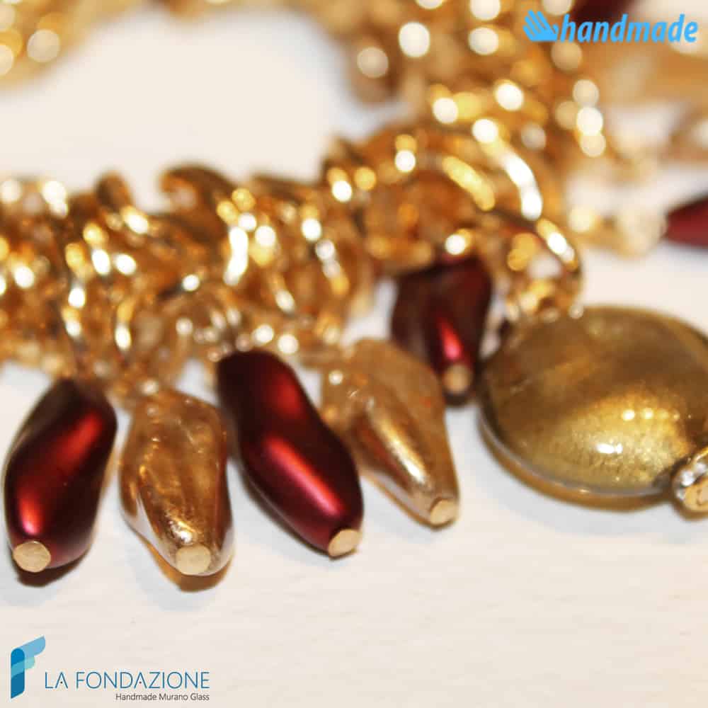 Ely Charm Bracelet handmade in Murano glass - La Fondazione snc - BRAC0007