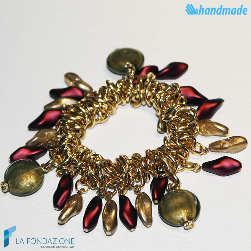 Bracciale Ely Charm in vetro di Murano - La Fondazione snc - BRAC0007