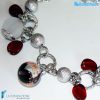 Cherry Charm Bracelet handmade in Murano glass - La Fondazione snc - BRAC0022