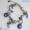 Bluette Charm Bracelet handmade in Murano glass - La Fondazione snc - BRAC0023