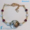Bracciale Rialto con avventurina in vetro di Murano - La Fondazione snc - BRAC0050