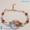 Bracciale Rialto con avventurina in vetro di Murano - La Fondazione snc - BRAC0050