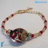 Bracciale Rialto con avventurina in vetro di Murano - La Fondazione snc - BRAC0050