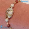 Bracciale Rialto con avventurina in vetro di Murano - La Fondazione snc - BRAC0050