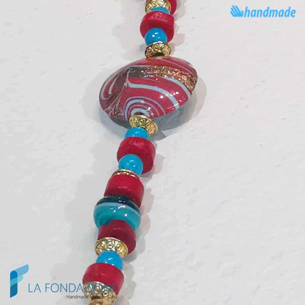 Phoenician Red bracelet with aventurine - La Fondazione snc - BRAC0068