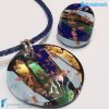Parure Laguna Blu con collana e anello - La Fondazione snc - PARU0055