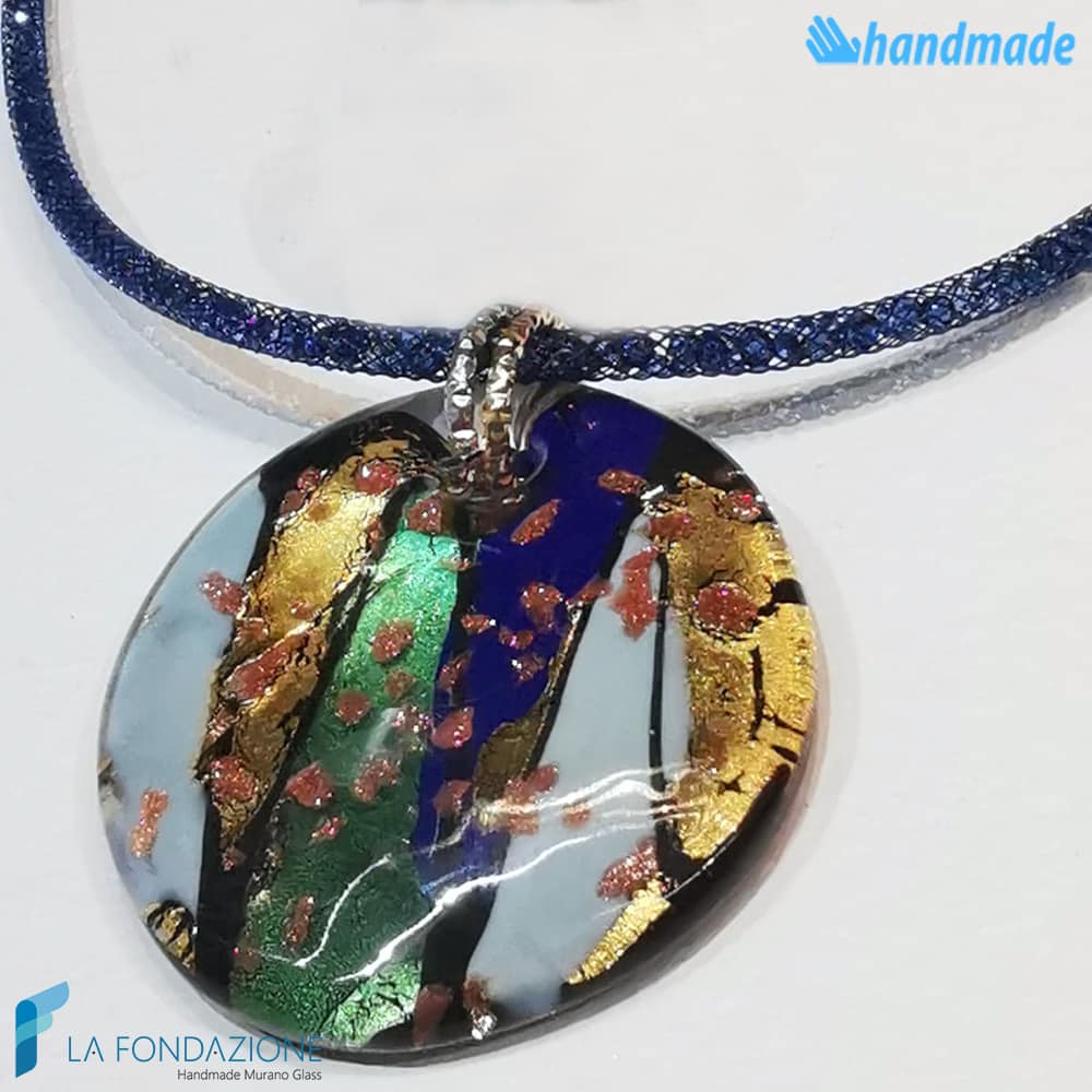 Parure Laguna Blu con collana e anello - La Fondazione snc - PARU0055
