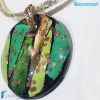 Parure Laguna Smeraldo con collana e anello in vetro di Murano - La Fondazione snc - PARU0057